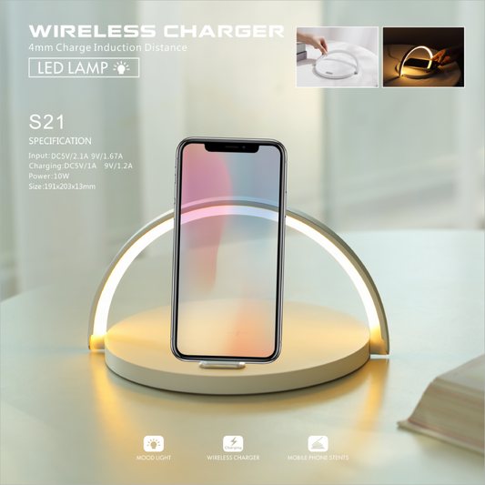 Elegant Furniture (Wireless Charger + Clock + Lamp) X