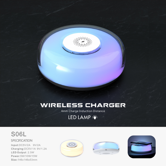 Elegant Furniture (Wireless Charger + Clock + Lamp) Y